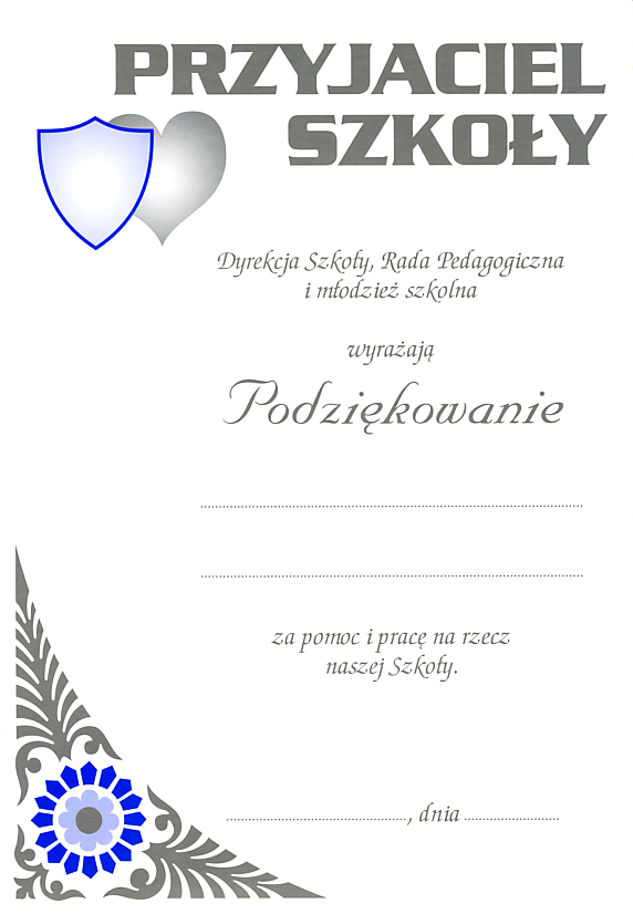Podziękowanie Dla Policjanta Do Druku Dyplomy - Drukarnia Rawlik